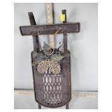 Metal Christmas sleigh decor