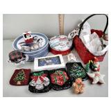 Goose tin, Christmas ornaments, gingerbread box,