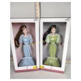 Barbie, pink label two dolls including
