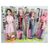 Barbie fashion fever (4) dolls, new in package