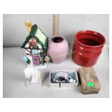 Ceramic house, pottery, dexter mat cutter, marble