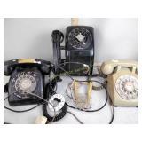Vintage rotary dial phones