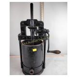 Antique cast iron sausage press