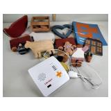 Wood cut outs, life alert system