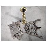 cast-iron  Trendle sewing machine parts, brass