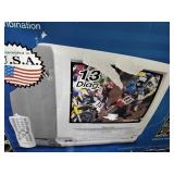 Panasonic 13 inch mono TV VCR combination