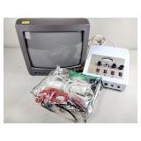 Galvanic monitor, microcrystal dermabrasion