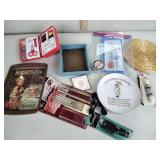 Shoestrings, stickers,  small Hershey chocolate