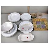Studio nova plates, serving plates, two small