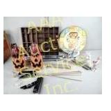 Metal pumpkin decor, decor items, figurines