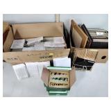 Christmas icicles ornaments, nativity tea light