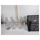 milk bottles, some servo