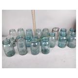 Canning jars, ball, quart and pint, some chips