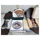 Collectors plates including some gone with the