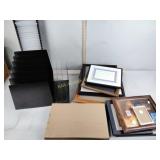 Picture frames, office organizers, Computer paper