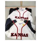 (2)  Kansas baseball jerseys, Size XL, new with