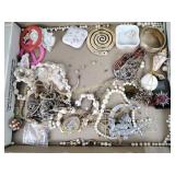 Costume jewelry assortment including bracelets