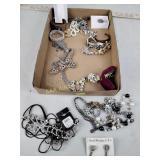 Costume jewelry, assortment including necklaces