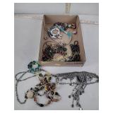 Costume jewelry, assortment including necklaces