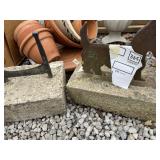 Metal dog lawn ornament