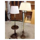 Two floor lamps