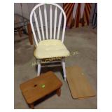Chair, foot stool