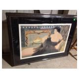 Framed picture, signed by artist , 49 x 37