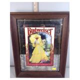 Budweiser mirror with lady