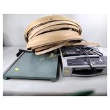 Paper cutter, brother copier, wood hoops