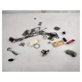 Chains, name badges, Tiny car, misc