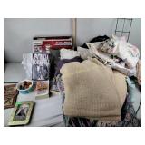 Pillows, books, Kosciusko community hospital bag,