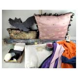 Decorative pillows, tapestry, sweatshirts,