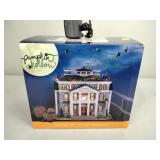 Lemax, Shady Hollow funeral parlor, lighted