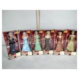 Classic princess, six dolls, New in packages