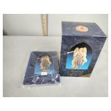 Fontanini, Lemuel  figurine and book