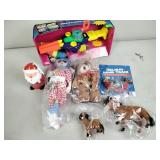 Galaxy shooter, Maxine doll, Santa cup, holiday