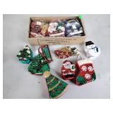 Sequined small bags and boxes