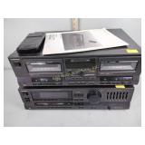 Technics stereo double cassette deck (RS  TR313)