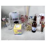 Beads,  drinking glasses, mugs and more