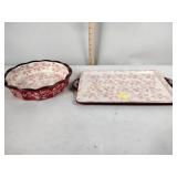 Temptations floral lace ovenware including
