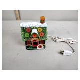 NIB forma vitrum stained glass cottage Christmas