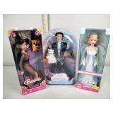 Barbie including holiday angel, trick or chic,