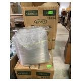 Dart clearpac clear snap on dome lids, 7 boxes,