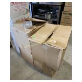 Pleastic package cell trays, 4 boxes, approx 1200