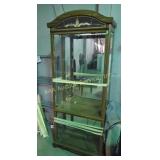 Curio cabinet 32 x 14 x 77, lighted