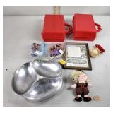 Nambe 589 , toys NIB, framed prayer, pencil boxes