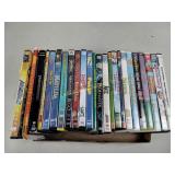 Movie DVDs including Matilda, robots3, Shrek,