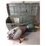 Skyscraper duck decoy in case