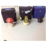 Adam Binder figures including rat, dancing frogs