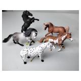 Schleich animal figures including horses